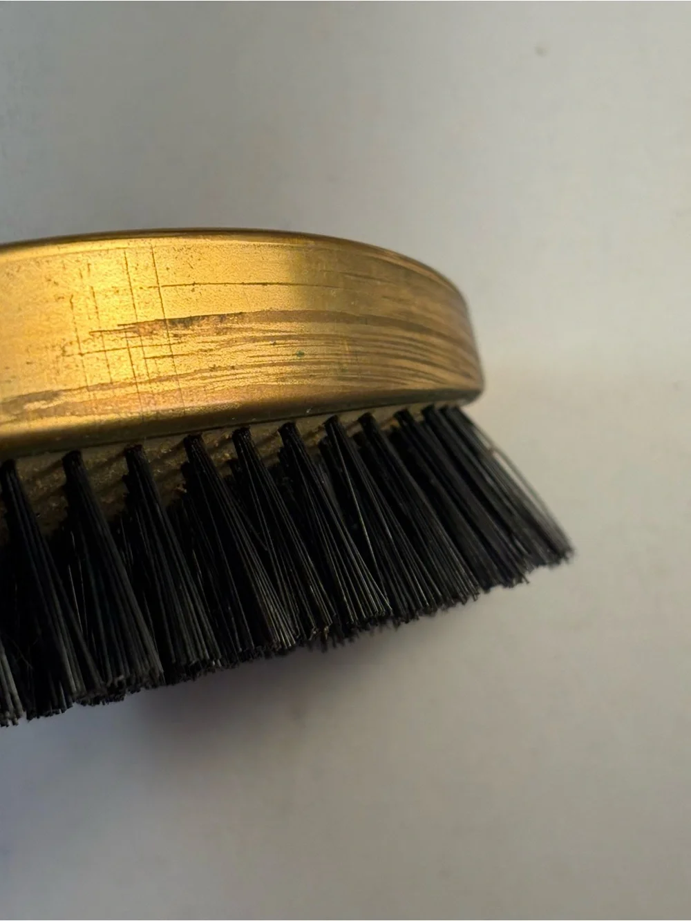 Vtg 40s 50s Cavalier Military Style Palm Hair Clothes Brush Nylon Bristle Box